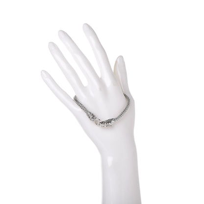 John Hardy Sterling Silver 18K Yellow Gold Dragon Head Bracelet 2 of 6
