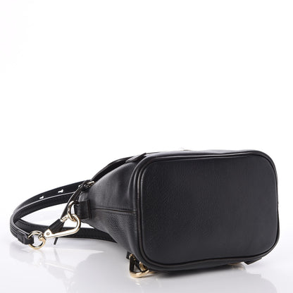 Chloe Suede Calfskin Mini Faye Backpack Black 4 of 7