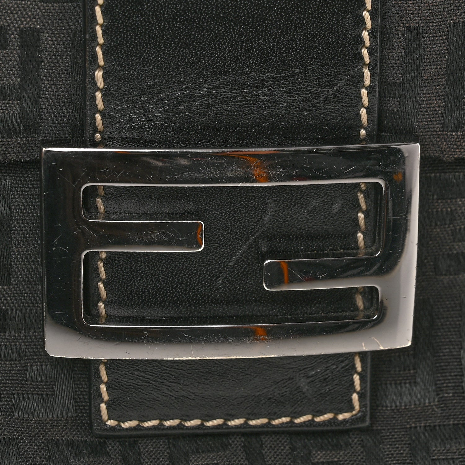 Fendi Zucchino Mini Baguette Black 11 of 15