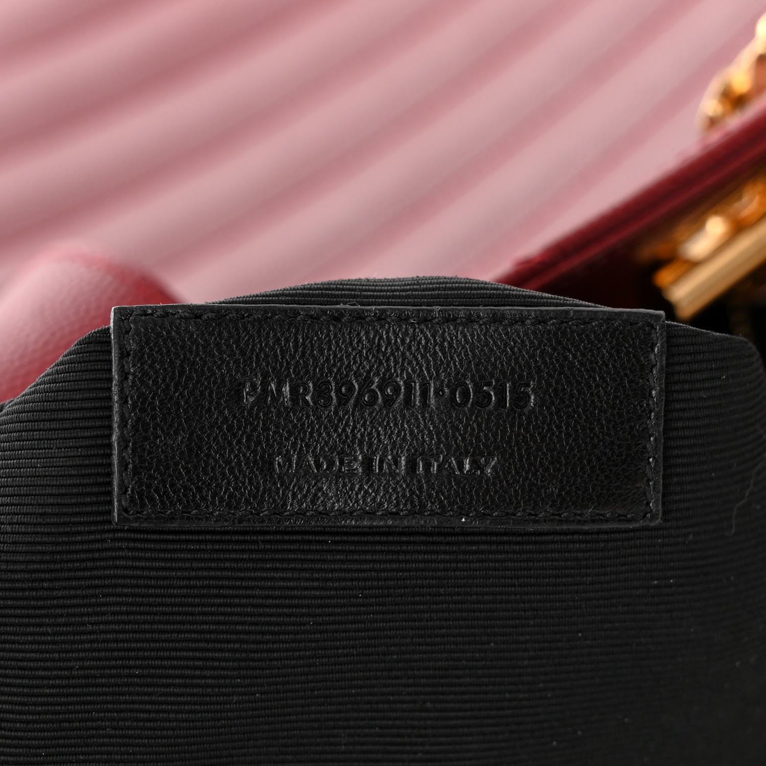 Saint Laurent Grain De Poudre Matelasse Chevron Monogram Shopping Bag Oxblood 6 of 15