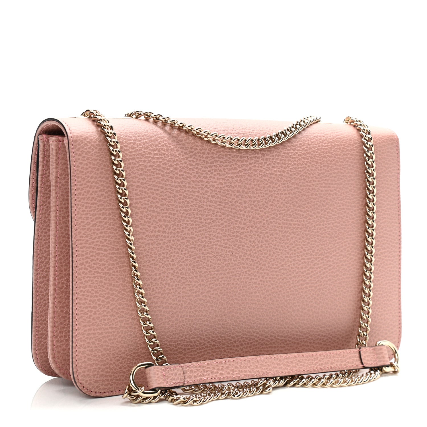 Gucci Dollar Calfskin Small Interlocking G Shoulder Bag Soft Pink 3 of 10