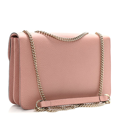 Gucci Dollar Calfskin Small Interlocking G Shoulder Bag Soft Pink 3 of 10