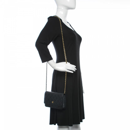 Chanel Caviar Quilted Wallet On Chain WOC Black 2 of 13