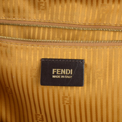 Fendi Vitello Elite Flamingo Large 2Jours Tote Curry 6 of 9