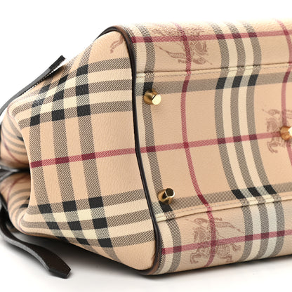 Burberry Haymarket Check Small Canterbury Tote Chocolate 7 of 15