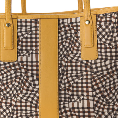 MCM Visetos Medium Liz Reversible Shopper Tote Cognac Yellow 15 of 15