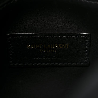 Saint Laurent Smooth Calfskin Small Le 5 A 7 Soft Hobo Black 6 of 10