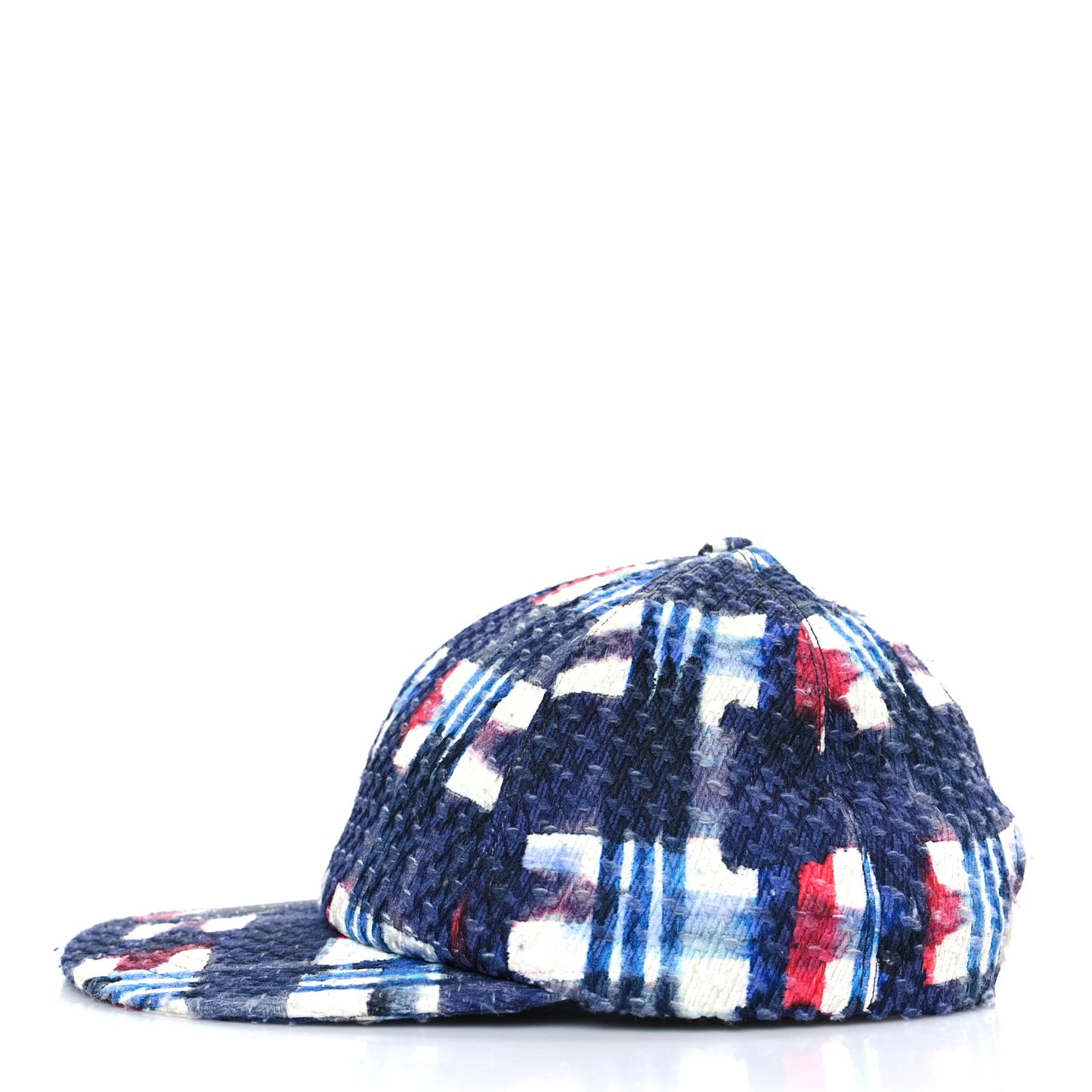 Tweed Printed Airline CC Cap Hat Red White Blue
