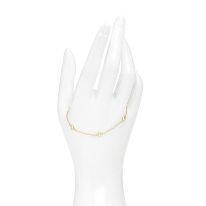 Tiffany 18K Yellow Gold Diamond .40ctw Elsa Peretti Diamonds by the Yard Station Bracelet 2 of 4