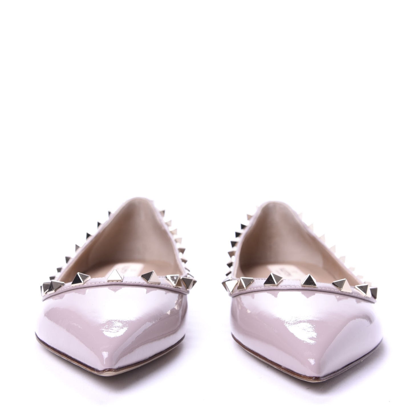 Patent Rockstud Ballerina Flats 37 Poudre