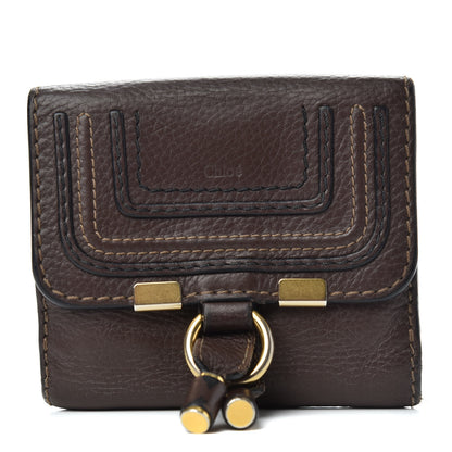 Chloe Grained Calfskin Marcie Square Wallet Truffle 1 of 7