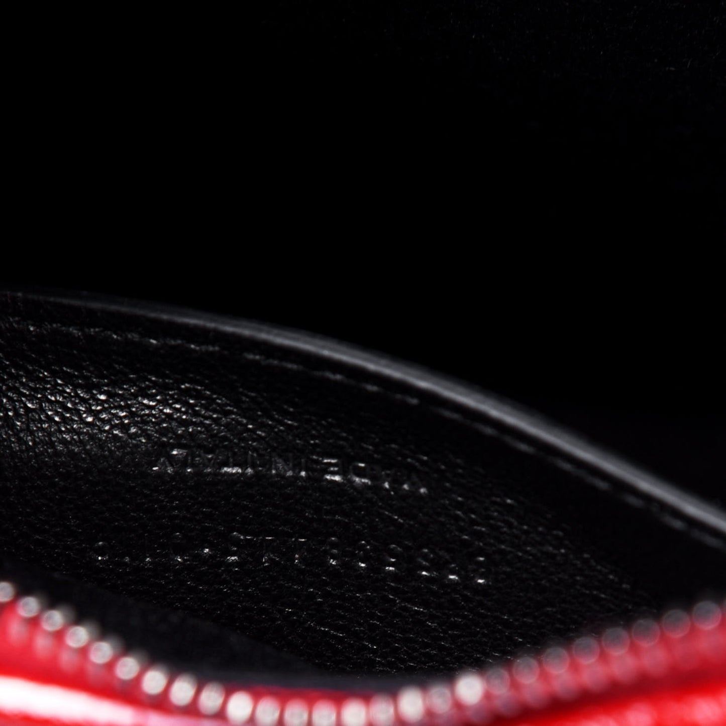 Patent Crocodile Embossed Sac Coeur Heart Shaped Clutch Red