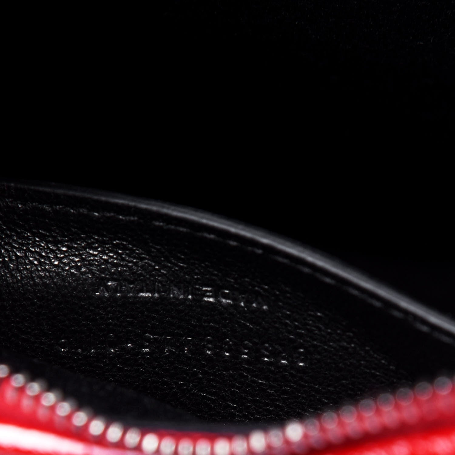 Saint Laurent Patent Crocodile Embossed Sac Coeur Heart Shaped Clutch Red 8 of 15