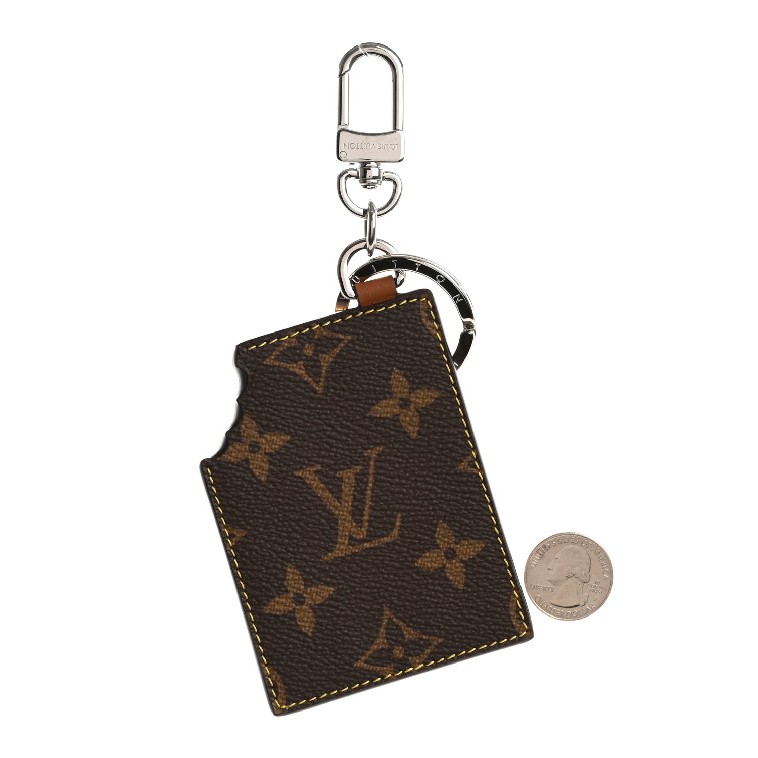 Louis Vuitton Monogram Chocolate Bar Charm Key Holder 2 of 5