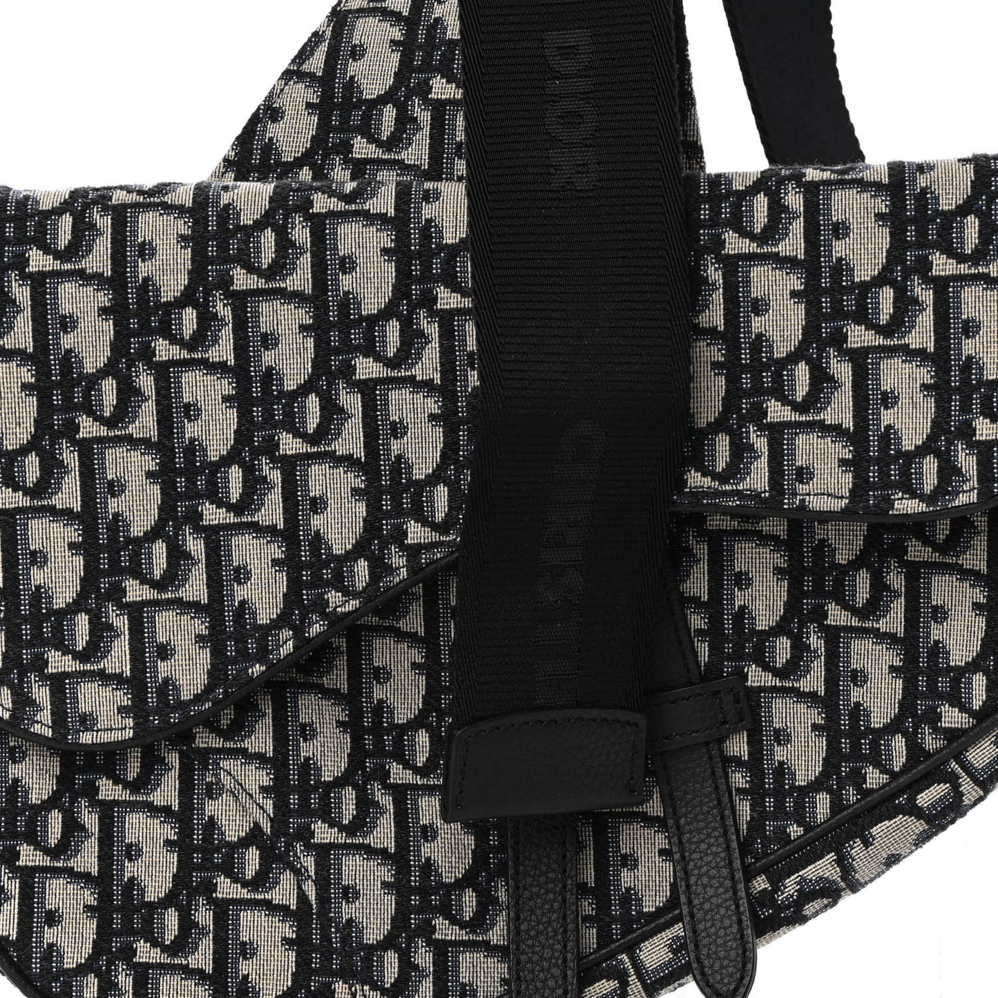 Oblique Mens Saddle Bag Blue