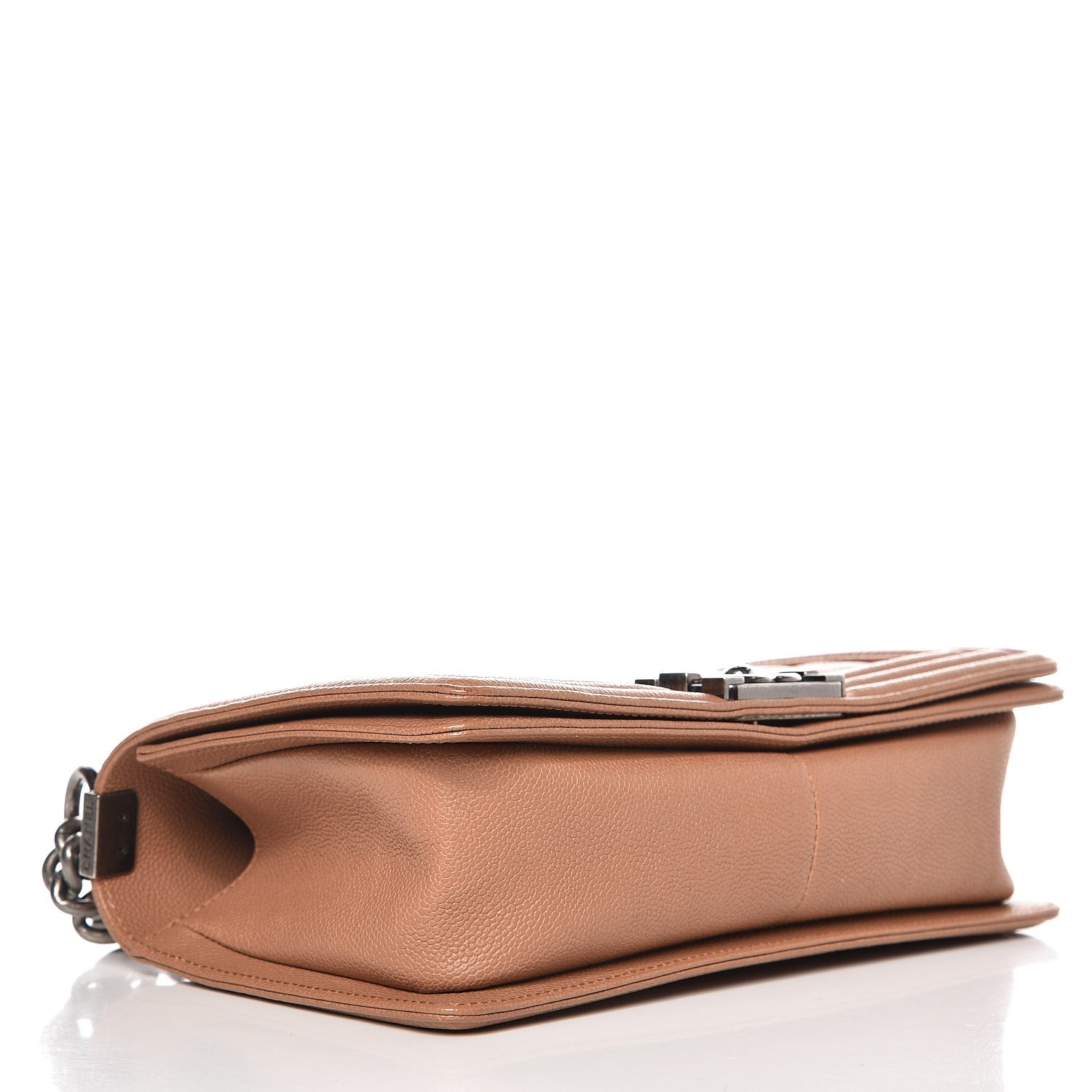Chanel Caviar Quilted Medium Boy Flap Camel 4 of 9