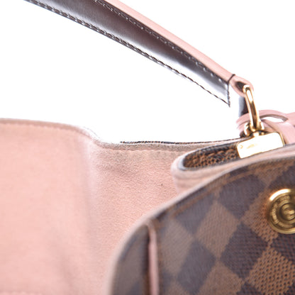 Louis Vuitton Damier Ebene Caissa Hobo Rose Ballerine 11 of 16