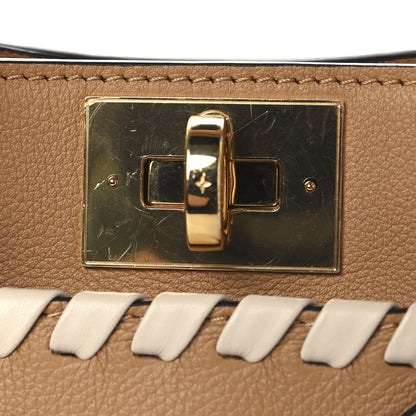Louis Vuitton Calfskin Mahina Braided On My Side PM Arizona Brown 12 of 12