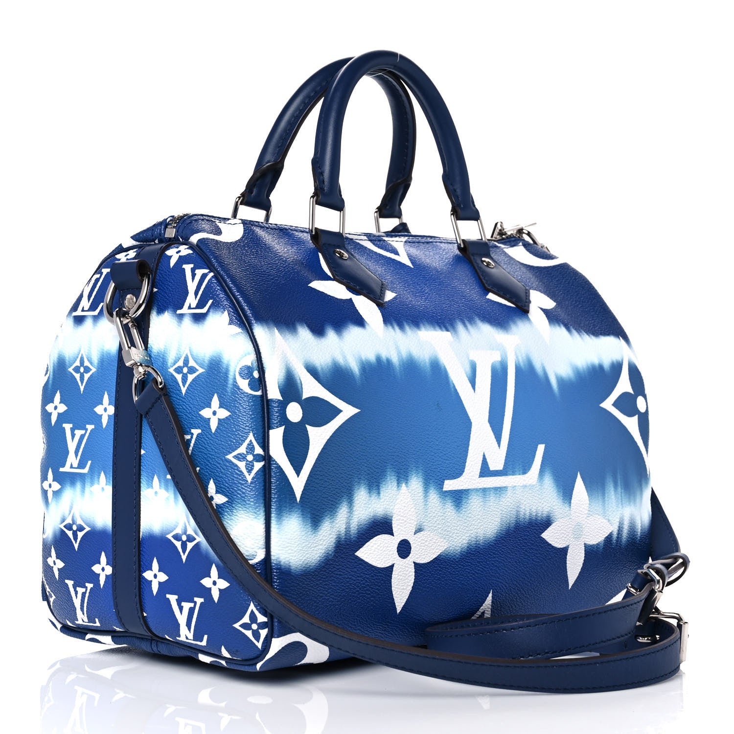 Louis Vuitton Monogram Escale Speedy Bandouliere 30 Blue 3 of 10
