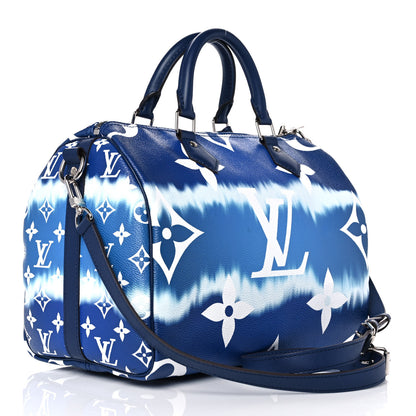 Louis Vuitton Monogram Escale Speedy Bandouliere 30 Blue 3 of 10