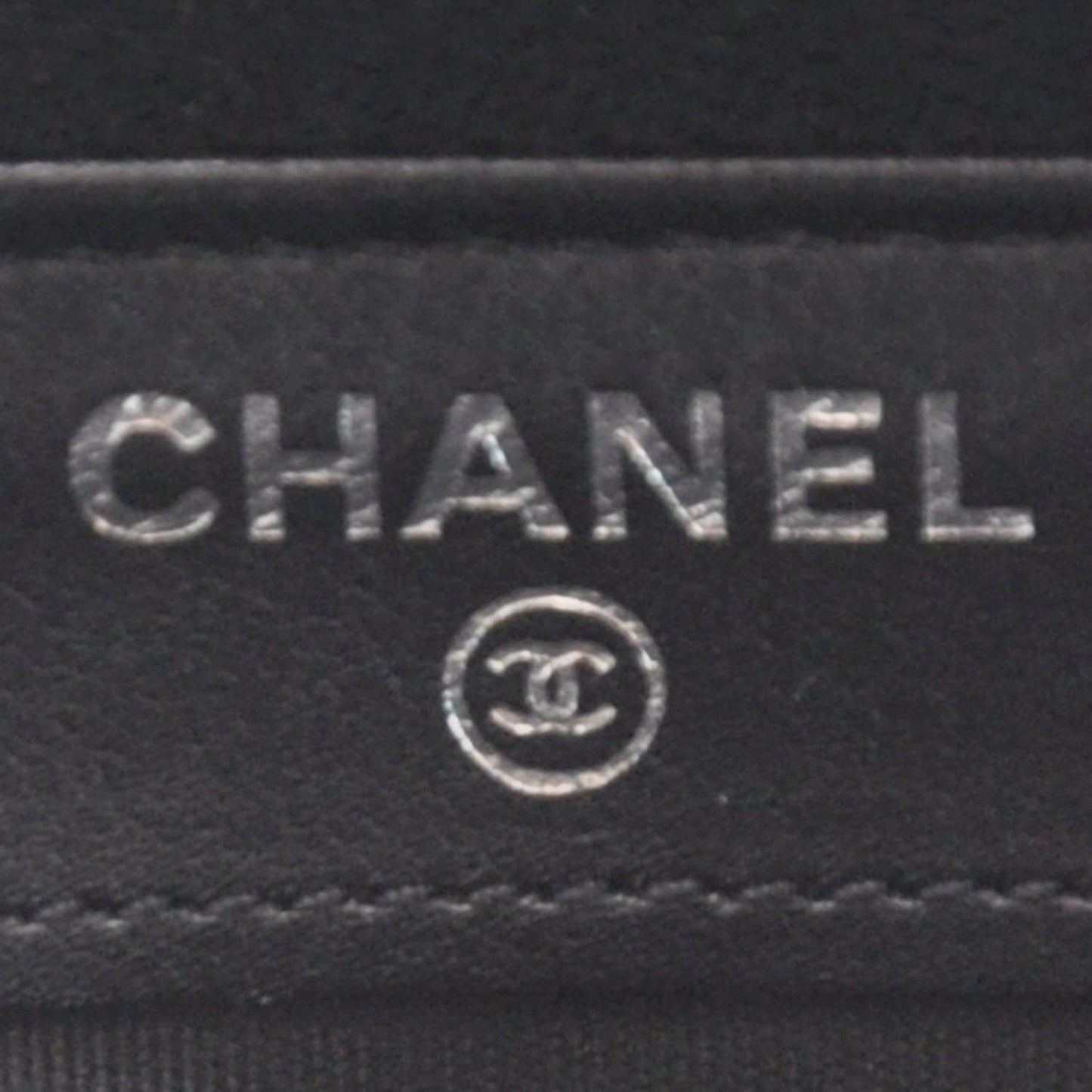 Caviar Zip Around Pouch Wallet Black