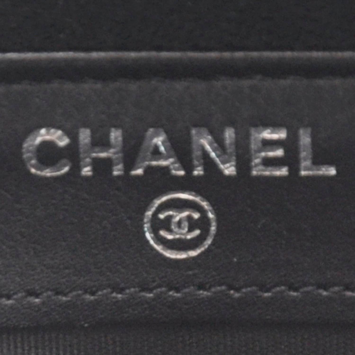 Chanel Caviar Zip Around Pouch Wallet Black 6 of 8