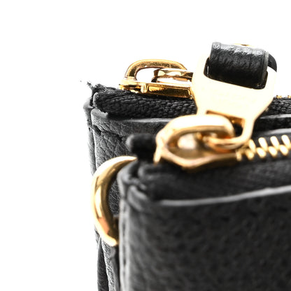 Louis Vuitton Empreinte Monogram Giant Double Zip Pochette Black Cream 12 of 12