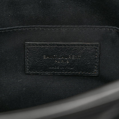 Saint Laurent Calfskin Matelasse Monogram Lou Camera Bag Black 6 of 10