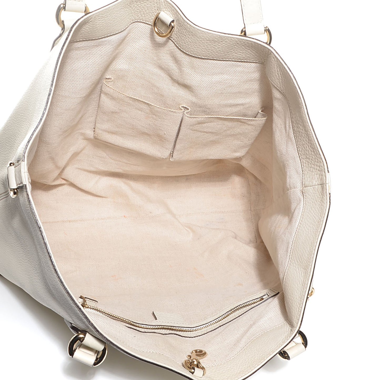 Cellarius Calfskin Large Soho Working Tote Off White