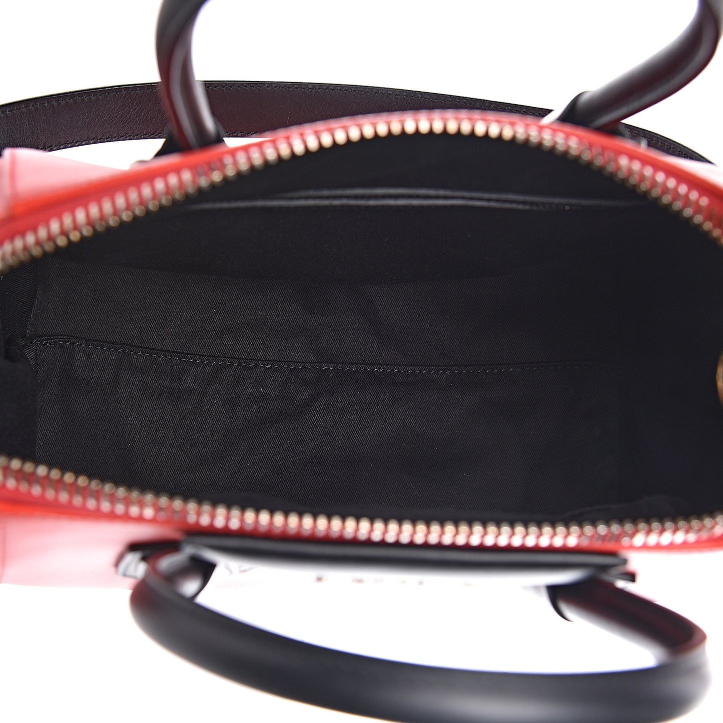 Smooth Calfskin Small Bi-Color Antigona Red Black