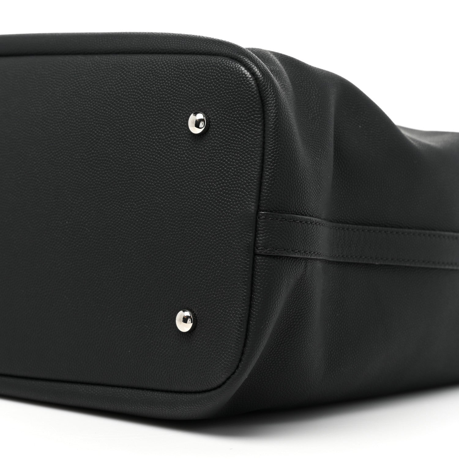 Chanel Grained Calfskin Large Coco Eyelets Shopping Tote Black 8 of 13