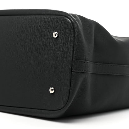 Chanel Grained Calfskin Large Coco Eyelets Shopping Tote Black 8 of 13