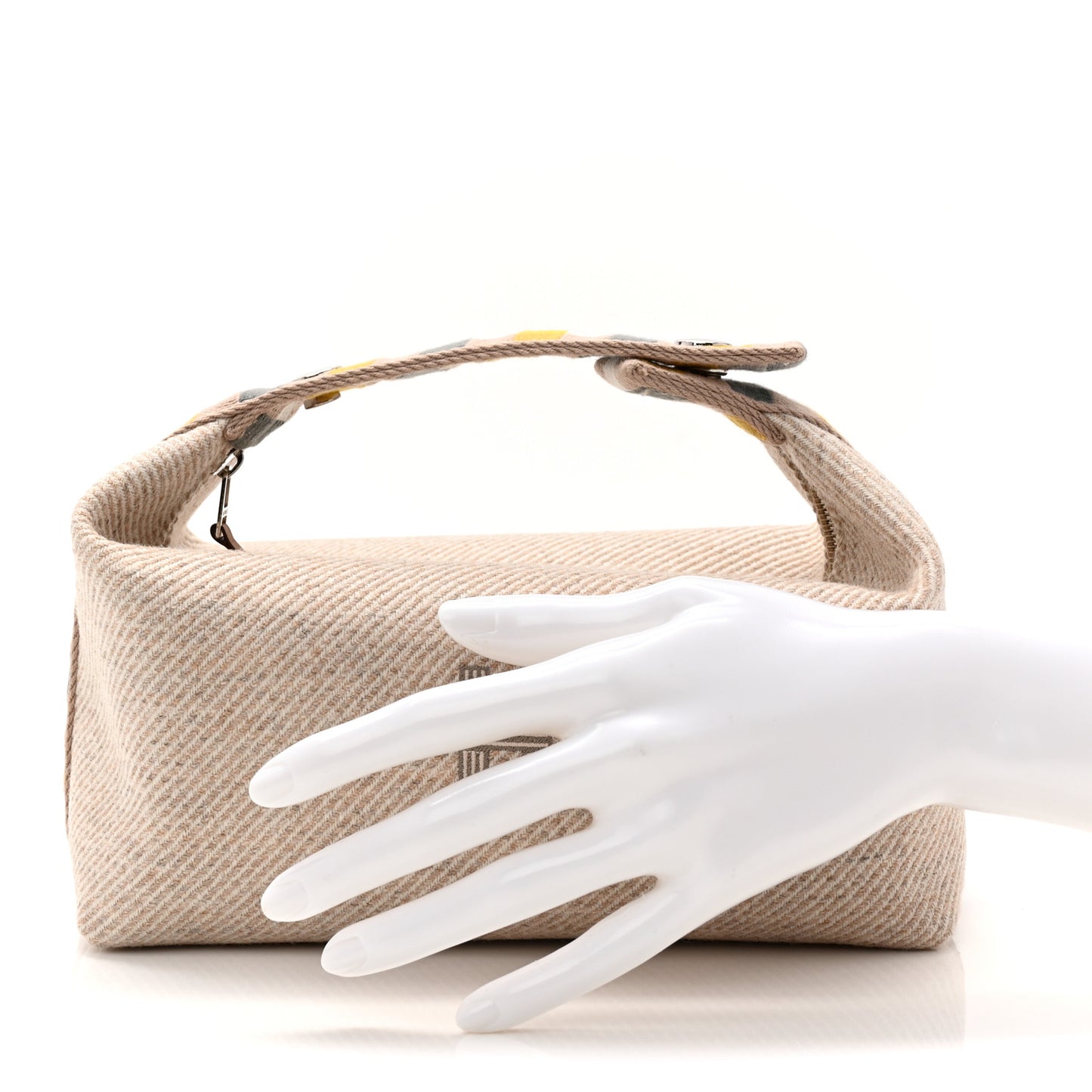 Wool Small Au Carre Bride-A-Brac Pouch Seigle