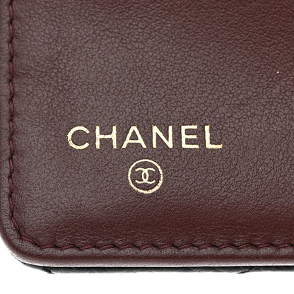 Chanel Caviar Quilted Yen Wallet Black 6 of 13