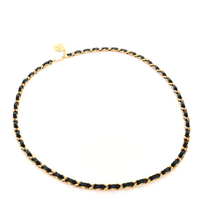 Chanel Lambskin Chain CC Medallion Belt Black Gold 2 of 5
