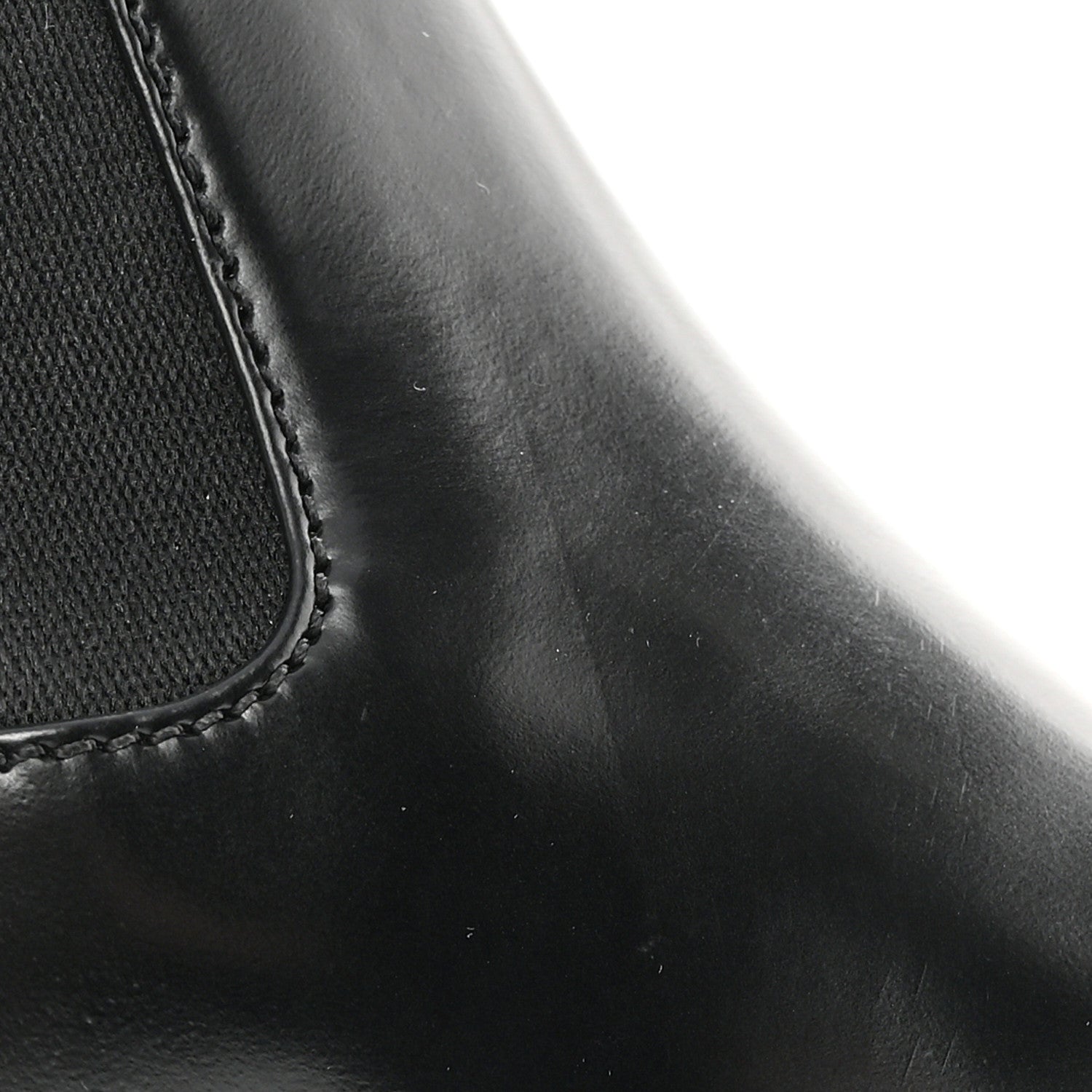 Prada Spazzolato Metal Triangle Logo 50mm Chelsea Boots 38 Black 10 of 13