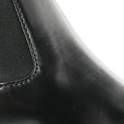 Prada Spazzolato Metal Triangle Logo 50mm Chelsea Boots 38 Black 10 of 13