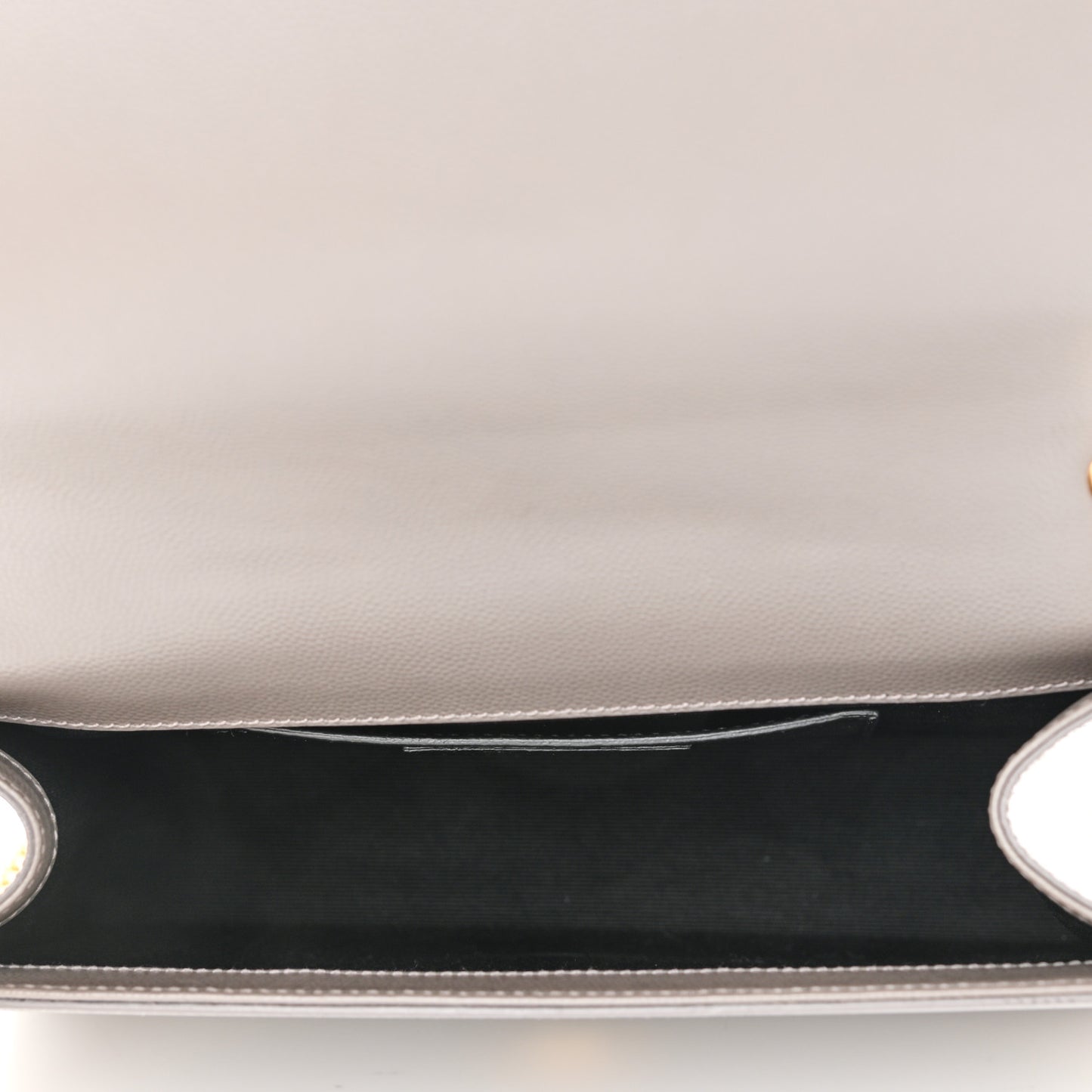 Grain De Poudre Medium Classic Monogram Kate Satchel Earth Grey
