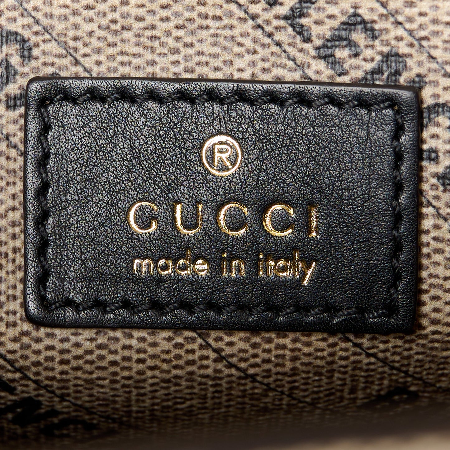 X GUCCI GG Supreme Monogram Medium Hourglass Top Handle Bag Beige Ebony