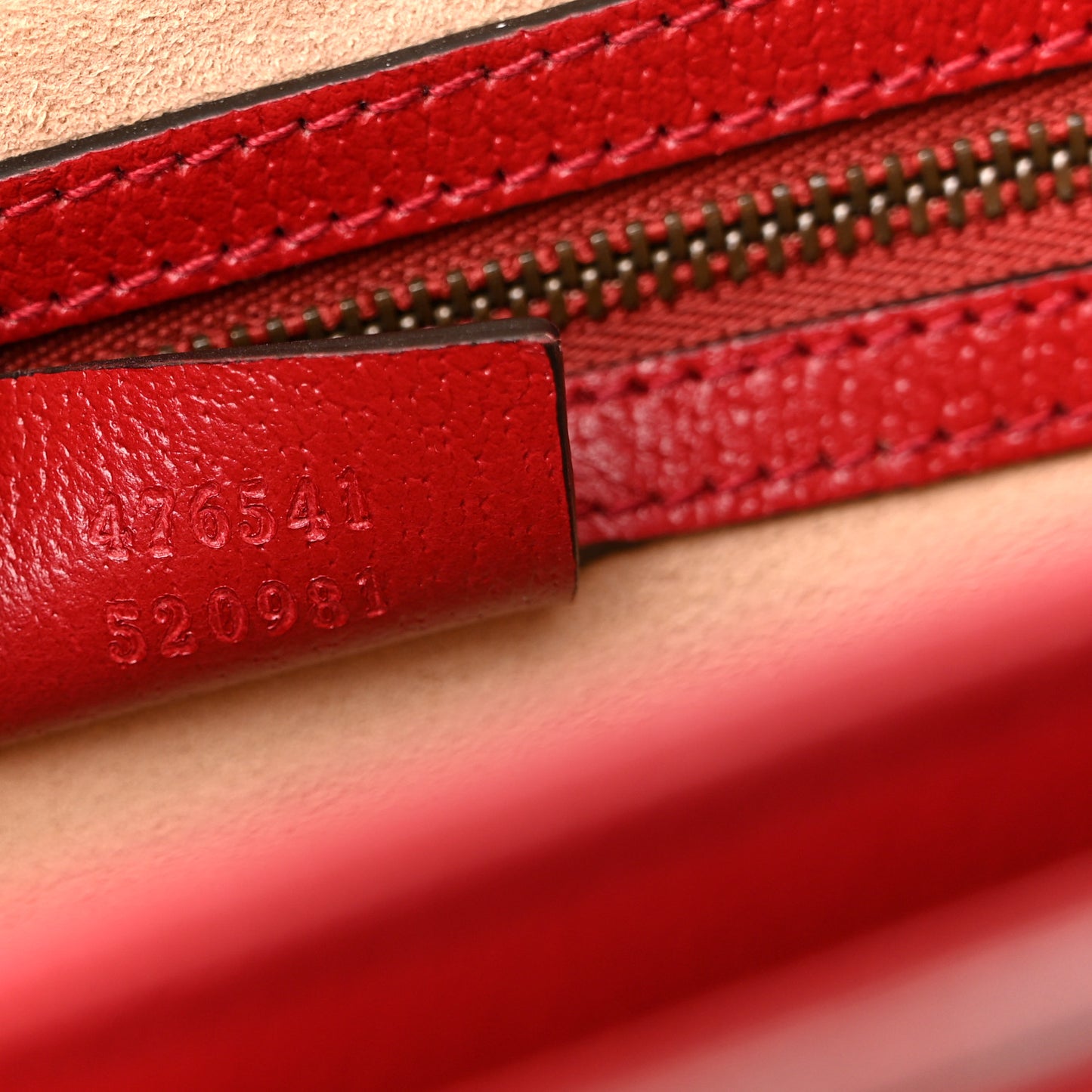 GG Supreme Monogram Small Queen Margaret Top Handle Bag Red