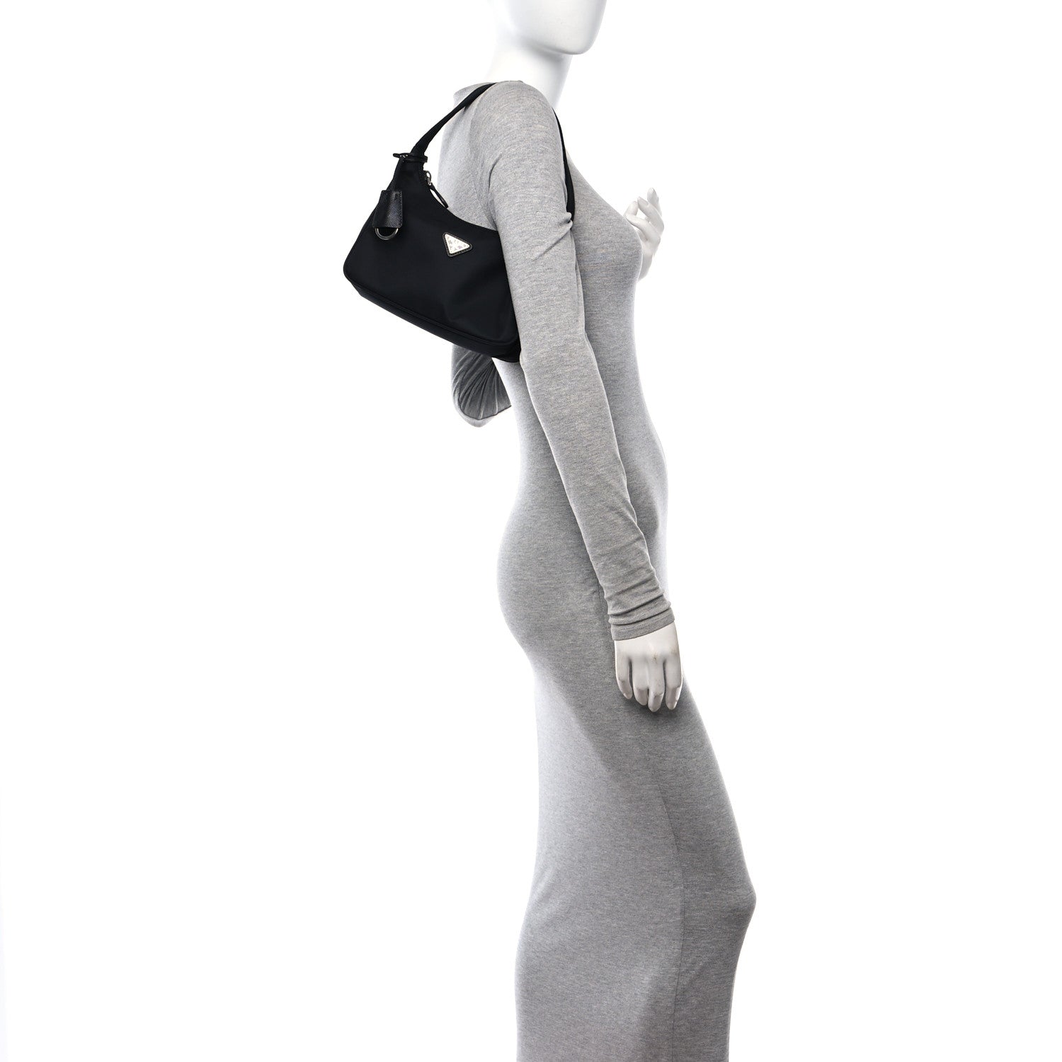 Prada Tessuto Nylon Mini Re-Edition 2000 Bag Black 2 of 11