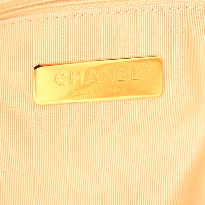 Chanel Lambskin Quilted Maxi Chanel 19 Flap Beige 6 of 13