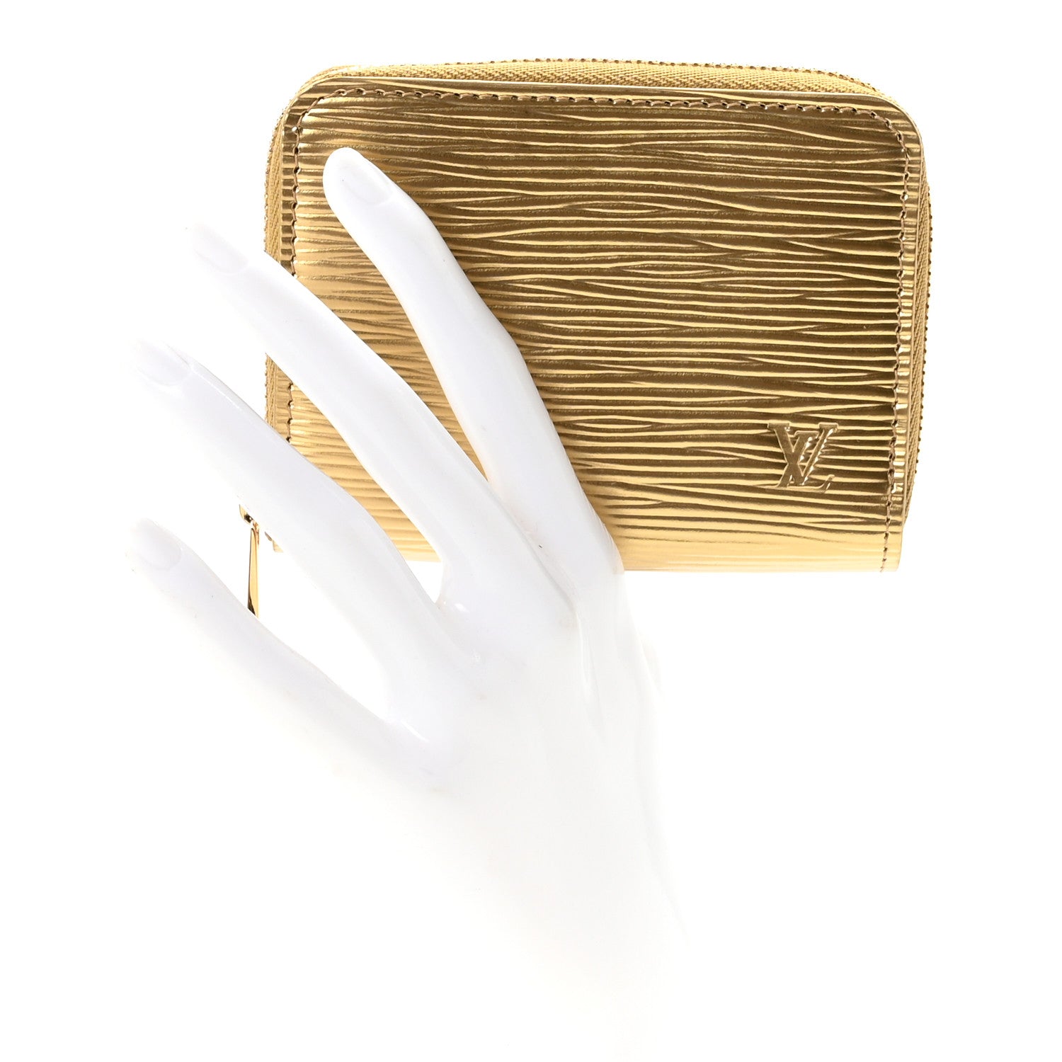 Louis Vuitton Epi Zippy Coin Purse Gold 2 of 6
