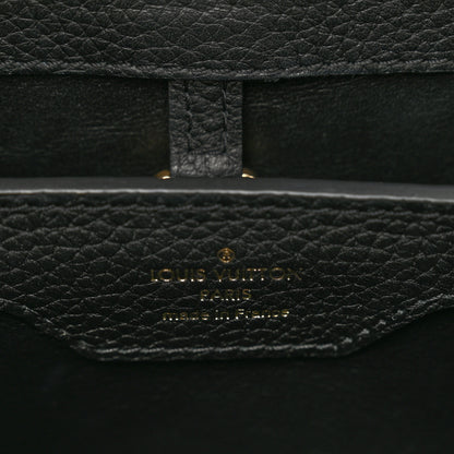 Louis Vuitton Taurillon Capucines MM Black Blue White 7 of 10