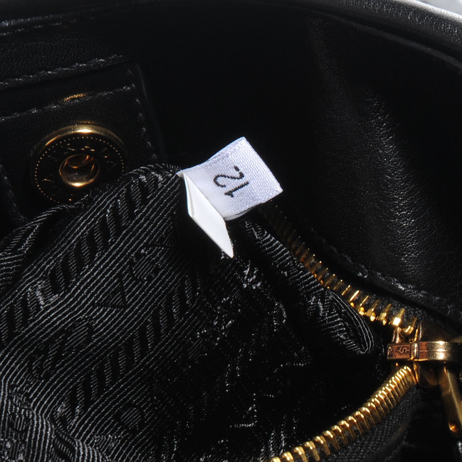 Prada Soft Calf Tote Nero Black 10 of 10