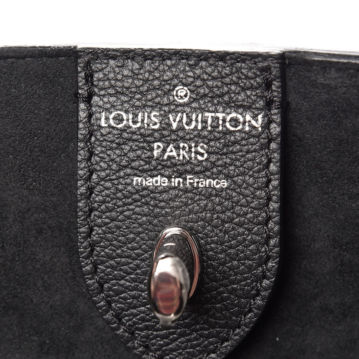 Calfskin Lockme Cabas Black