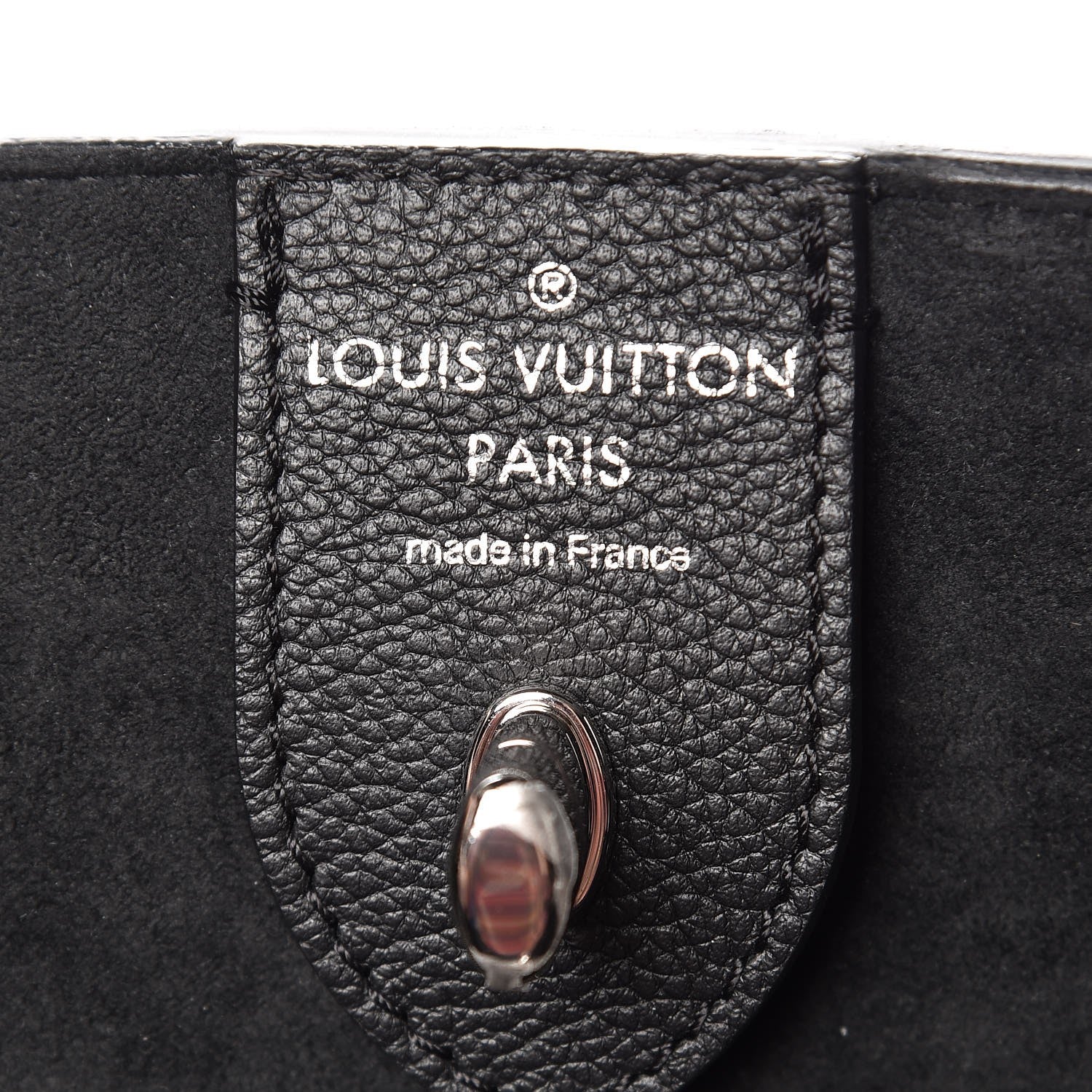 Louis Vuitton Calfskin Lockme Cabas Black 6 of 7
