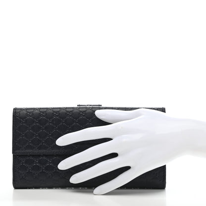 Gucci Microguccissima Continental Flap Wallet Navy 2 of 12