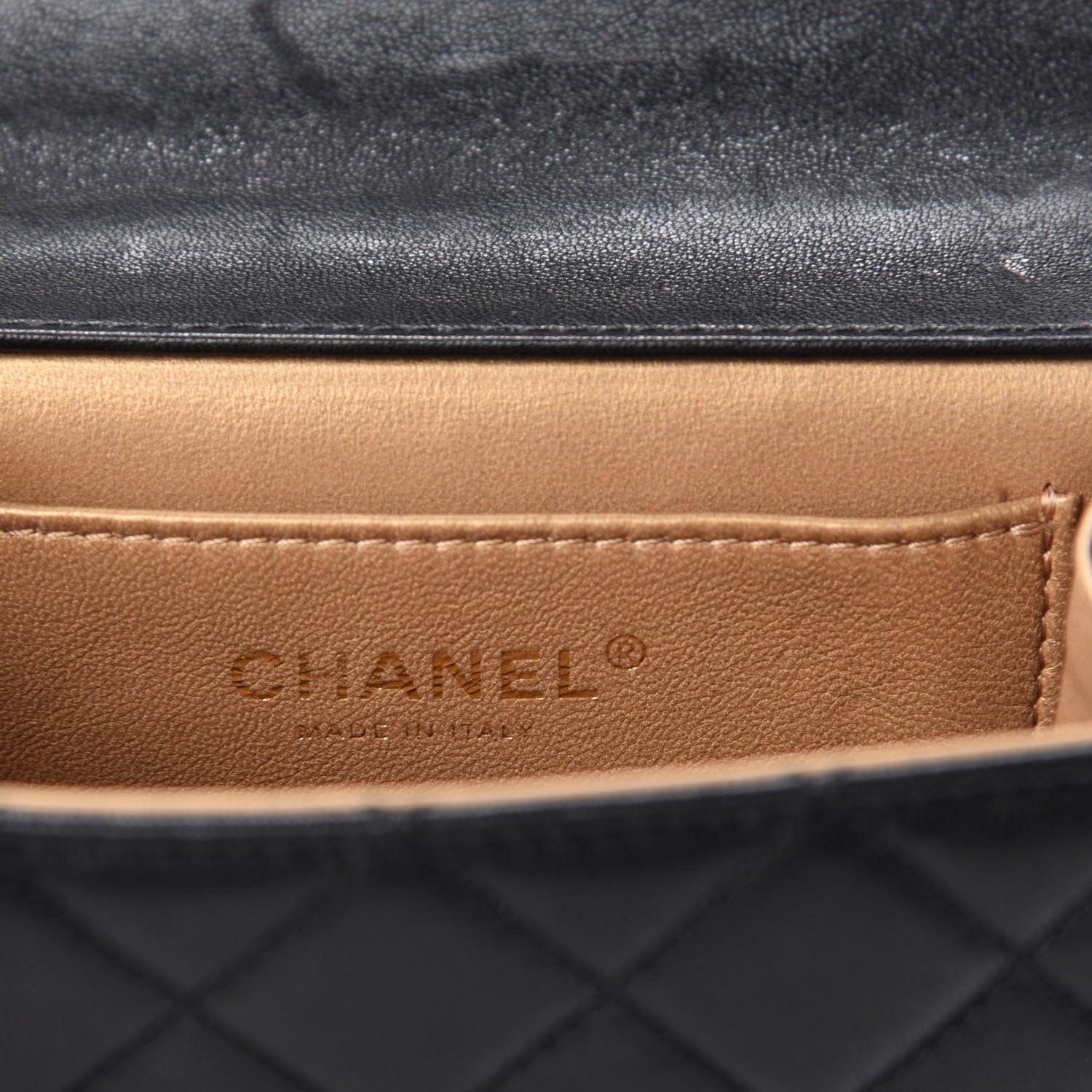 Chanel Goatskin Quilted Chic Pearls Flap Black 10 of 12