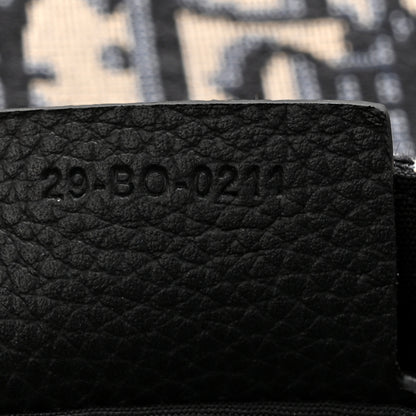 Christian Dior Grained Calfskin Oblique Saddle Messenger Black 7 of 11